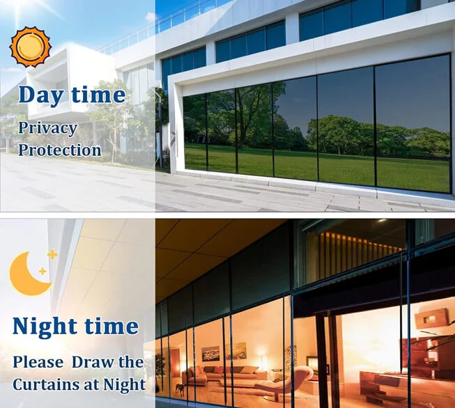 편도 거울 창 필름