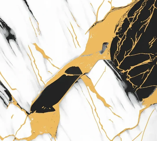 PVC 금 대리석 벽지